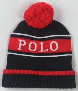 bonnet ralph lauren noir et rouge