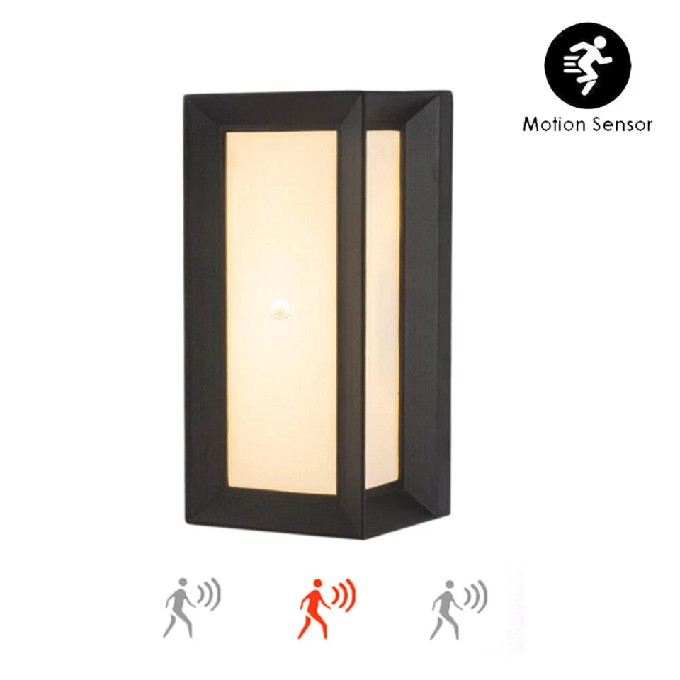 LED Außenleuchte mit Bewegungsmelder Gartenlampe Wandleuchte Sensor Außenlampe - Bild 2 von 4