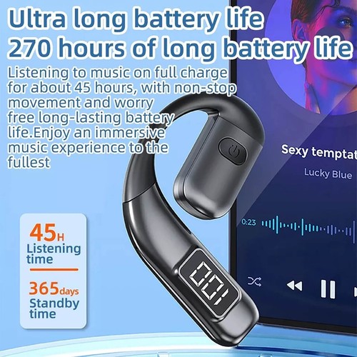 New Bluetooth 5.5 Wireless Headset Driving Trucker Earbuds Noise Cancelling - Zdjęcie 12 z 13