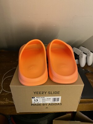 Size 10 Men’s Adidas Yeezy Slide ‘Enflame Orange’ GZ0953 YZY - New - Yeezy Slide “Enflame Orange” main image 4