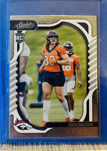 Greg Dulcich ROOKIE CARD Absolute Football #163 - 第 1/2 張圖片