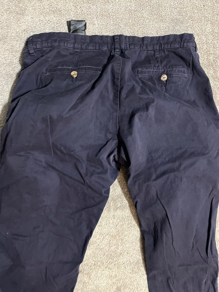 H&M L.O.G.G. Skinny Jeans Dark Blue Womens Size US 14 EUR 44 High Rise Stretch - Image 3 of 4