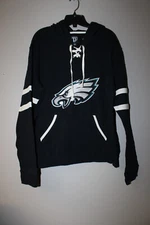 New NFL Philadelphia Eagles Old Time style mid weight cotton hoodie women S