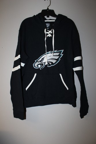 Neu NFL Philadelphia Eagles Old Time Style mittleres Gewicht Baumwolle Hoodie Damen S