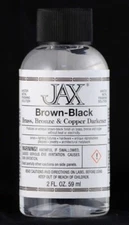 Jax Brown-Black Darkener Patina for Brass, Bronze, Copper - 2 oz.
