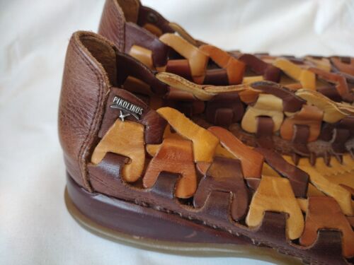 Sandalias Pikolinos Cuero Tejido Sandalia Zapato Talla EU 39 en muy buena condición - Imagen 3 de 10
