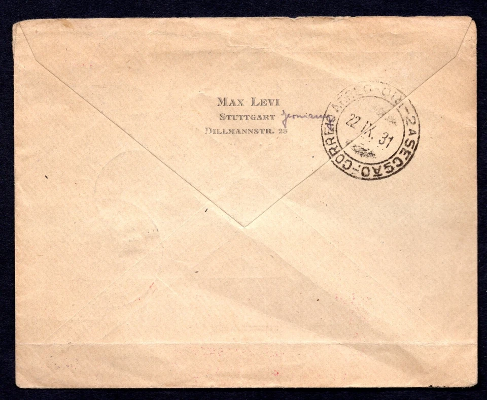 GERMANY 1931 BRAZIL GRAF ZEPPELIN CONDOR FLIGHT, BERLIN TO RIO DE JANEIRO - Image 2 of 2