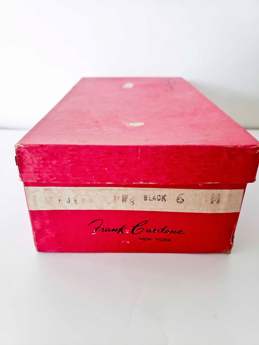 Vintage Frank Cardone PeepToe Black Pumps 6M | eBay