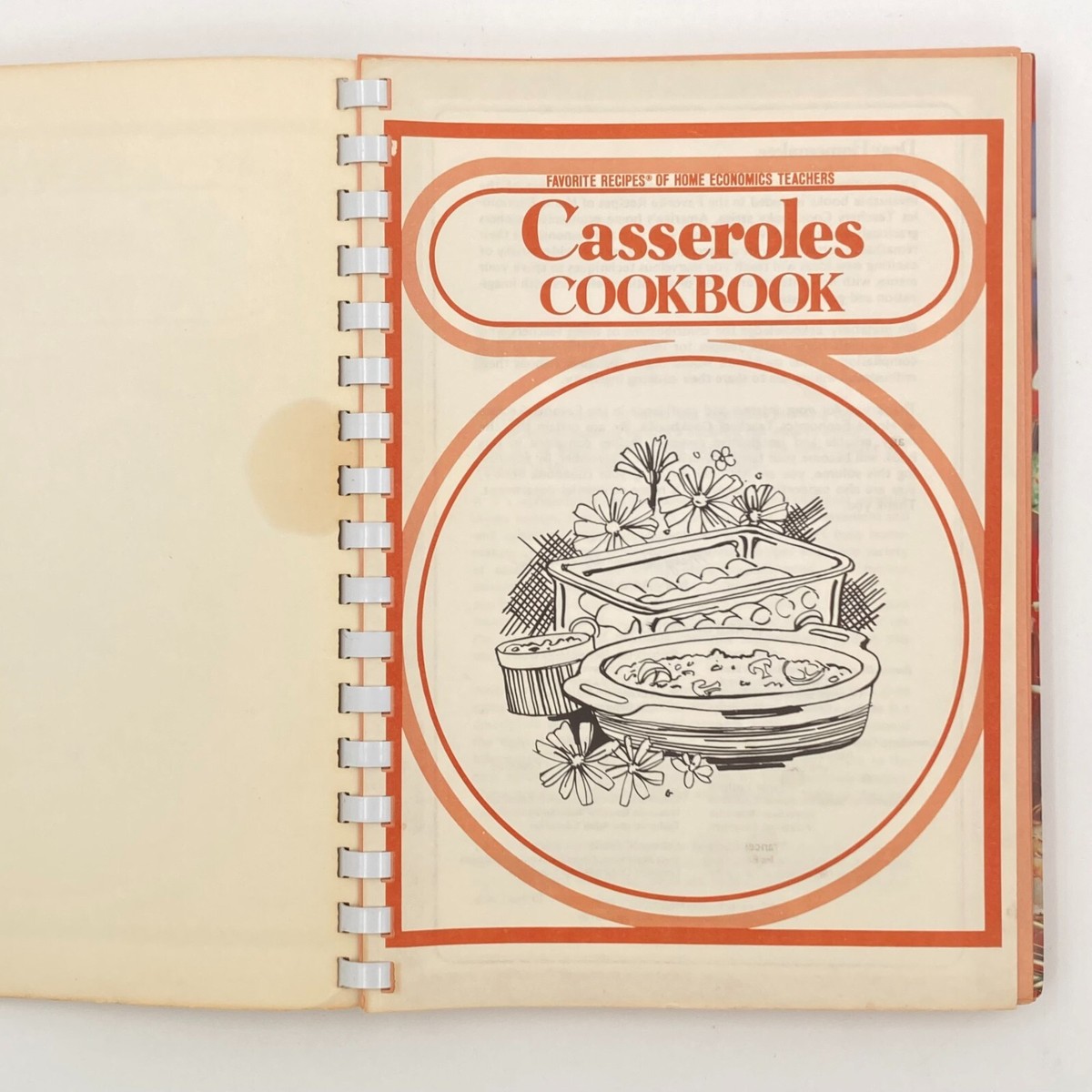 New Casserole's Cookbook Vintage Recipes of Home Economic