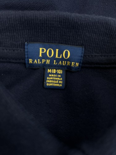 Polo Ralph Lauren Girls Golf M (8-10) Shirt Black or Navy 1/4 button Polo logo - Picture 5 of 18