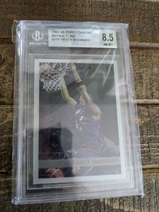 Tracy McGrady 1997-98 Topps Chrome Refractor #125 Raptors RC Rookie BGS 8.5