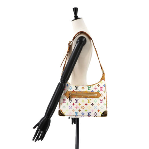 Borsa a tracolla Louis Vuitton Monogram Multicolore Boulogne Bianca M92660 90268561 - Foto 10 di 11