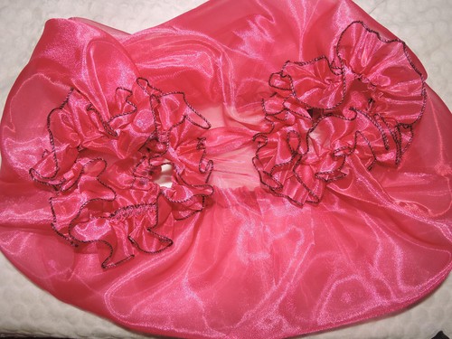 Sissy pink üppg Bloomer Panty pink steif Organza Nylon Negligee XXL - Bild 3 von 5