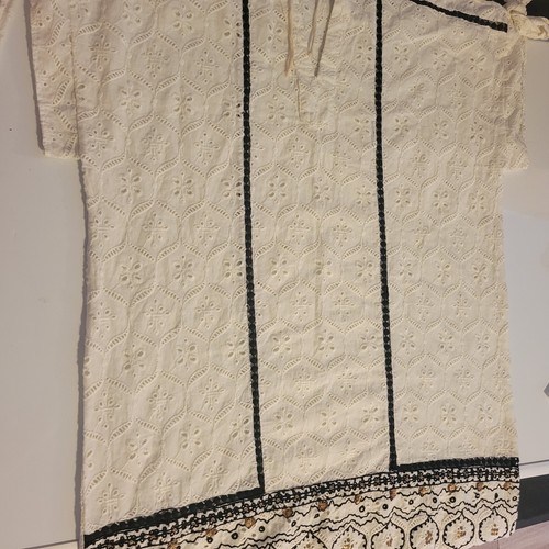 Hemant & Nandita Embroidered Eyelet Tunic / Dress / Blouse XS - Picture 11 of 13