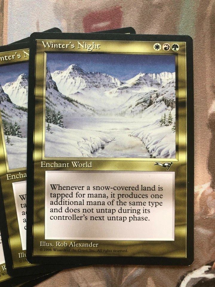 WINTER'S NIGHT Rare RESERVED LIST Alliances Snow-covered Enchantment x4 Cards NM - Image 2 of 3