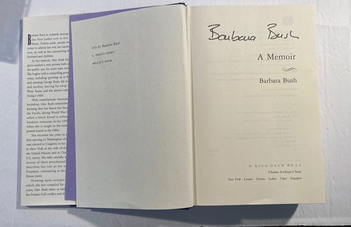 A Memoir Barbara Bush Hard Back 1994 - Foto 4 di 6