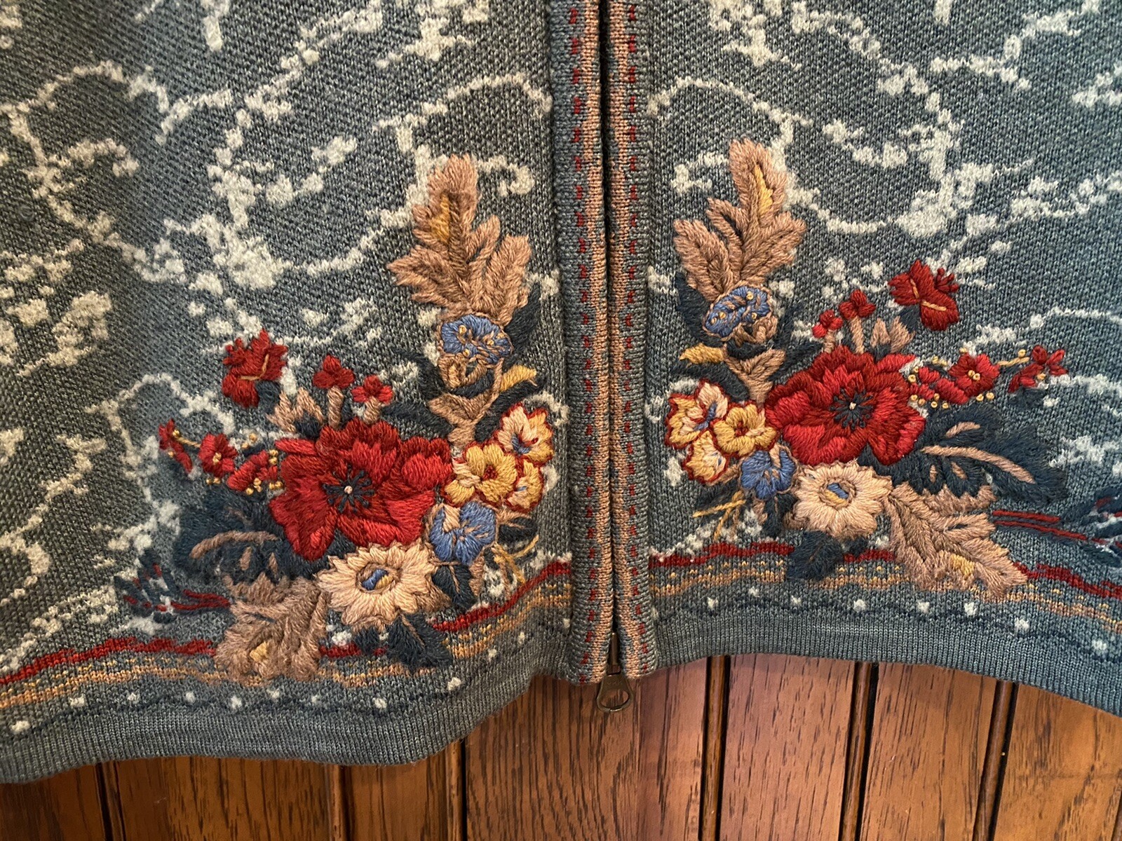 Pendleton Ladies M Wool Lined Zip Jacket Sage Gre… - image 3