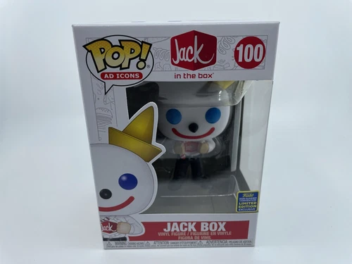 Funko Pop! Ad Icons: Jack in the Box: Jack Box #100 MINT W/ Protector New