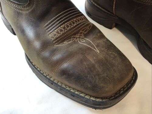 Durango Rebel Western Brown Leather boots Men's Size 9.5 W #Ddb0077 - Picture 13 of 15