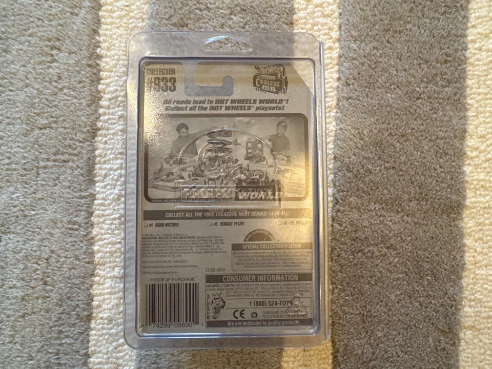 Ferrari F512M 1999 serie Treasure Hunt edición limitada con protector Hot Wheels Foto 2 de 4