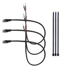 16.5" Radar Detector Hardwire Power Cord Mirror Wire Plug Tap Set 3-Piece Set