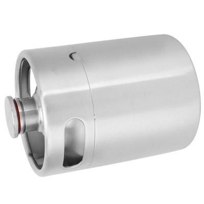 2L Beer Keg Mini Stainless Steel Beer Barrel With Spiral Lid For Home Brewin SET