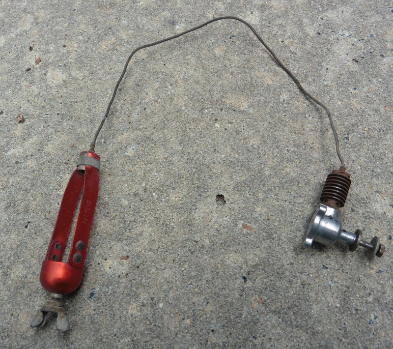 1950s OK Herkimer CO2 Model FF Airplane Boat Engine w Cartridge Holder Fuel Line