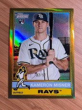 Kameron Misner 2025 Topps Heritage High Number - Gold Border Chrome /50 #579