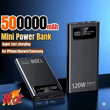 120W Power Bank 10000-50000mAh Fast Charging LED Display USB-C Portable Charger