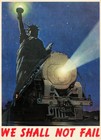 14061.Wall Decor Poster.Vintage Interior Art.WWII Liberty Train US Patriotic