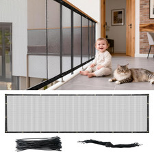 Banister Guard Safety Net 15 X 3 Ft Child Pet Protection Balcony Stair Black