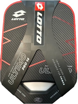 Lotto Ultimo Pro 14mm ピックルボールパドル イタリア Lotto Ultimo Pro 14 Graphite Surface Texture Polymer 14mm
