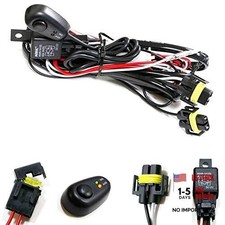 H11/H8 Relay Harness Wire Kit with LED Light ON/OFF Switch