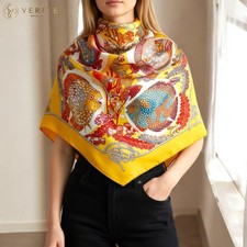 RARE VINTAGE HERMES Silk Scarf "Grands Fonds" Carre 90 designed by Annie Faivre
