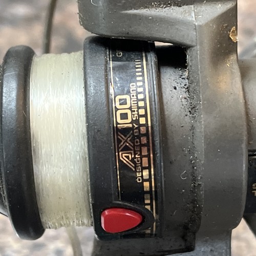 SHIMANO AX 100 Fishing Reel Graphite Titanium Quick Fire 2 SPINNING Rear Drag - Picture 2 of 6