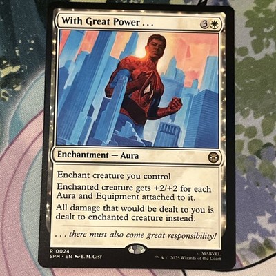 With Great Power... - 0024 - R - Foil - Spider-Man - MTG - NM/M