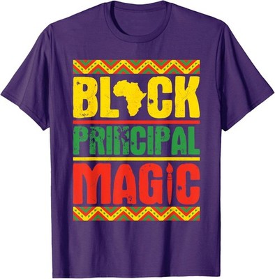 Black History Month Principal Magic Junteenth Unisex T-Shirt