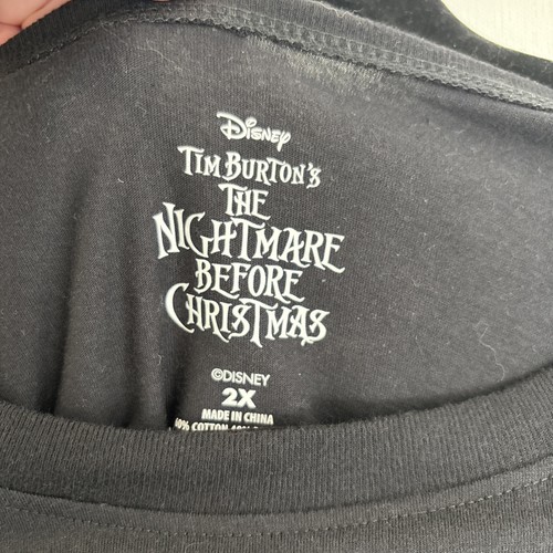 T-shirt donna Disney Tim Burton's Nightmare Before Christmas - taglie forti 2x - Foto 3 di 5