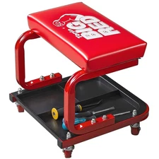Durable 250lb Automotive Creeper with Padded Seat & 360° Casters for Mechanics