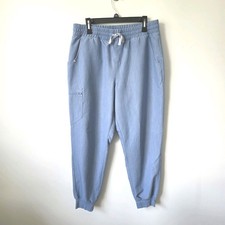 FIGS Zamora Jogger Scrub Pants Denim Blue Women  s XL Technical Collection