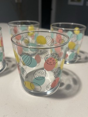 4 VEGA LAV Glasses Celebration Of Easter;  Colorful Pastel Eggs