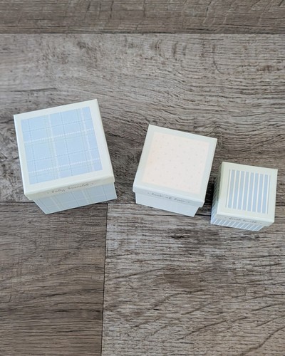 Carters Baby Keepsake Nesting Boxes Set Bracelet Lock of Hair First Tooth