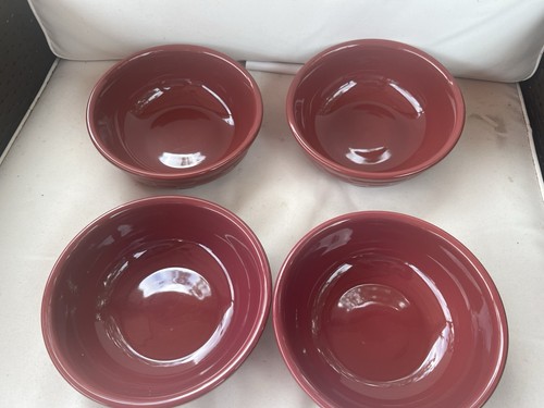 4 Longaberger gewebte Traditionen Keramik Paprika 6" Müsli/Suppenschüsseln ~ KOSTENLOSER VERSAND - Bild 2 von 3