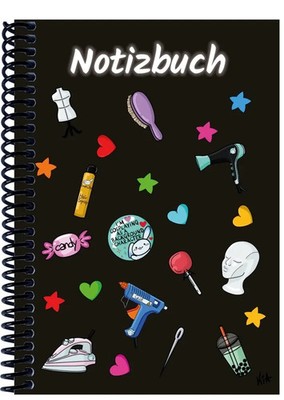 A 4 Notizbuch Manga Items, schwarz, blanko | E&Z Verlag GmbH | Deutsch | 2022