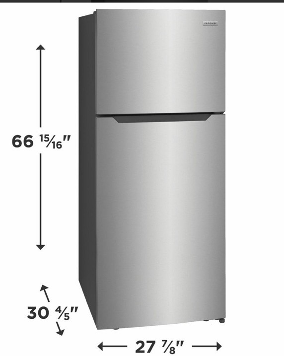 Frigidaire FFHT1822UV  28"W 17.6 Cu. Ft. Energy Star Silver Refrigerator