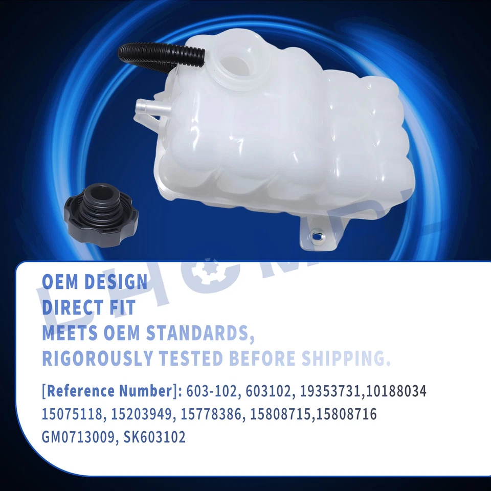 Engine Coolant Reservoir Recovery Tank For 99-06 Chevy Silverado GMC Sierra 1500 Foto 4 de 4