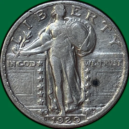 1929-S Standing Liberty Quarter Extremely Fine XF Coin #35546