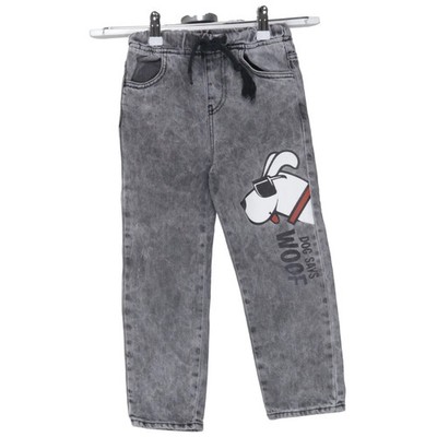 Gee Jay Boys, Jeans, Größe: 116, Grau, Baumwolle, Print, Denim, Jungen #bIG