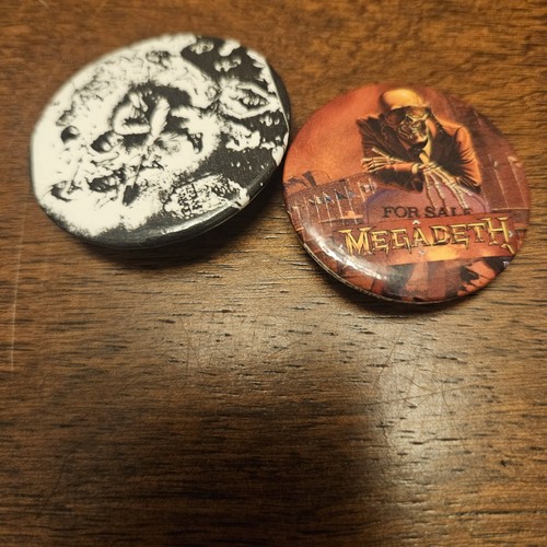 Vintage Original Dark Angel And Megadeth 80s Rare 2 Lot Combo  - Picture 1 of 5