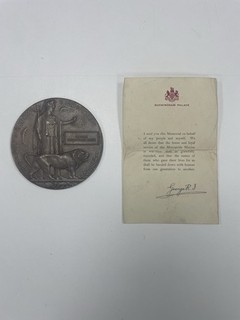 WW1 Death Penny With Scroll Charlie Christopher Smith